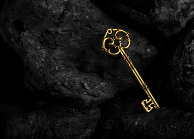 Golden Antique Key