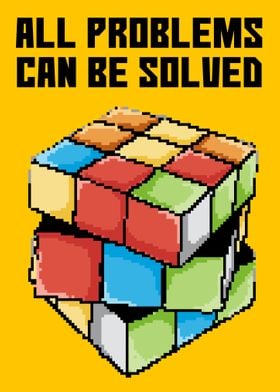 8 Bit Rubix Cube Puzzle 