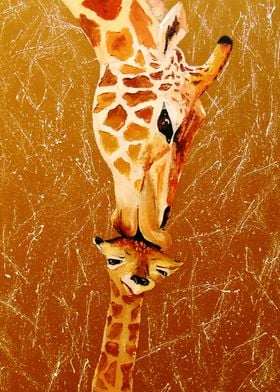 Love mother giraffe