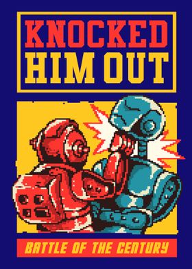 80s Gamer Robots Battle