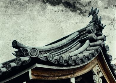 Buddhist temple roof