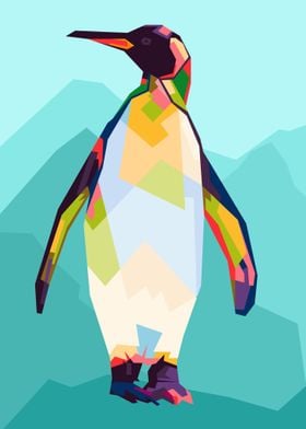 Penguin WPAP Pop Art