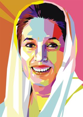 Benazir Bhutto Pop Style