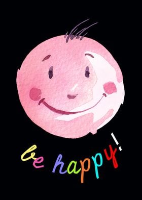 Be Happy Smiling face