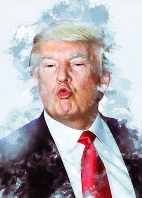 Donald Trump kiss