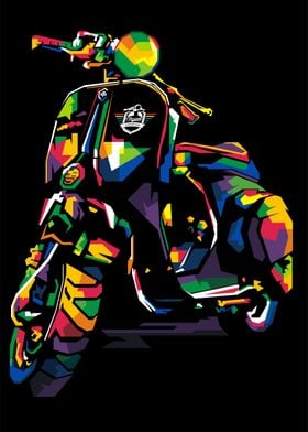 Colorfull Vespa Classic