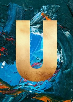 LETTER U' Poster by EKGH ArtStudio | Displate