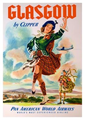 Glasgow Travel Poster