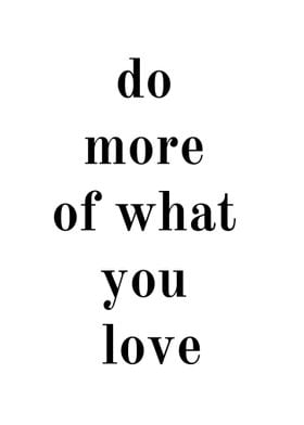 Do more love