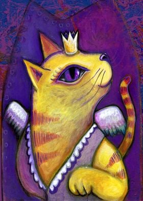 Violet cat princess