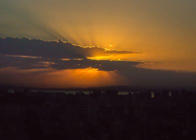 Sunset at Porto Alegre Bra