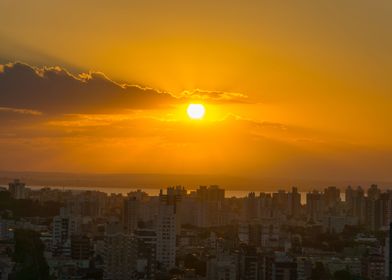 Sunset at Porto Alegre Bra