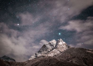Cosmos Stars Himalayas 