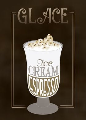 Glace  Coffee Sign