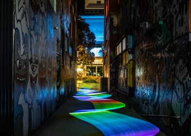 A Lit Up Path