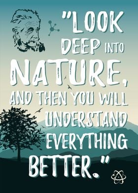 Nature quote by Einstein
