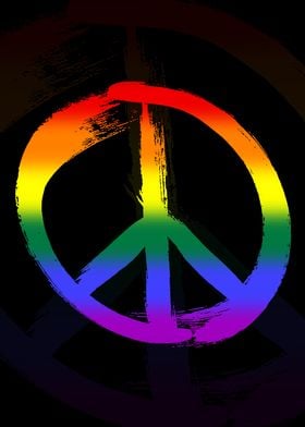 Peace sign Rainbow