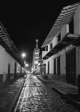 Mexican colonial street