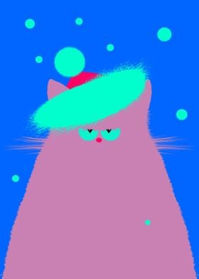 Christmas Lilac Cat