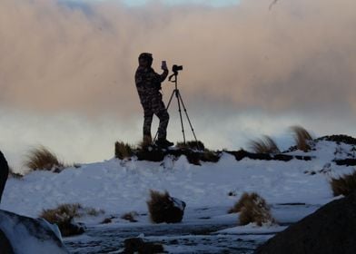 Silhouetted Photographer