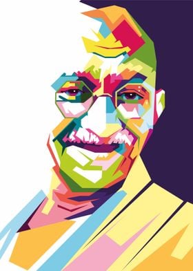 Mahatma Gandhi WPAP ART