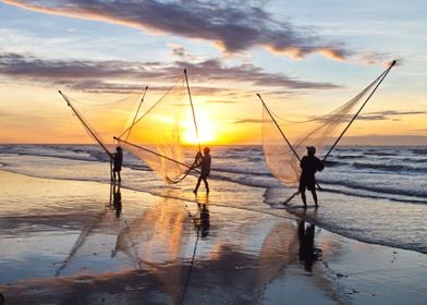 A nice new day on beach