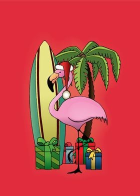 Xmas Flamingo