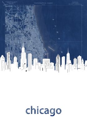 City Skyline Blue-preview-1