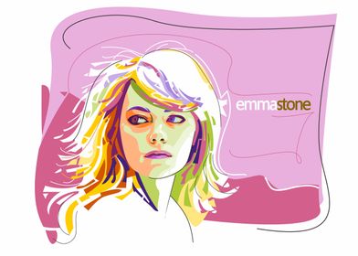 Emma Stone Art Portrait