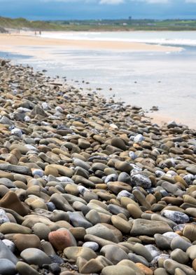 pebbled beach