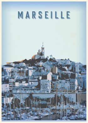 Marseille Vintage poster