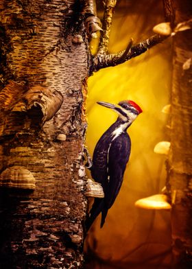 Pileated woodpecker