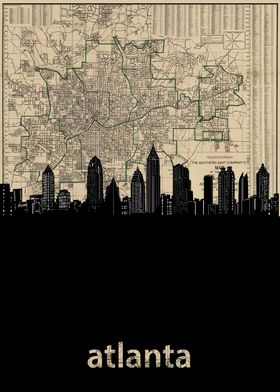 City Skyline Sepia-preview-2