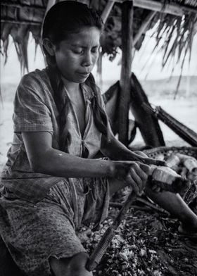 Akawaio Woman Cassava