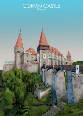 Corvin Castle in Romania