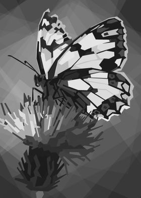 butterflay grayscale wpap