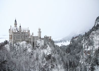 Snowy Neuschwanstein