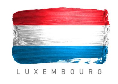 Luxembourg flag map europe