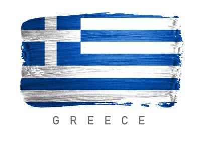 Greece flag map europe