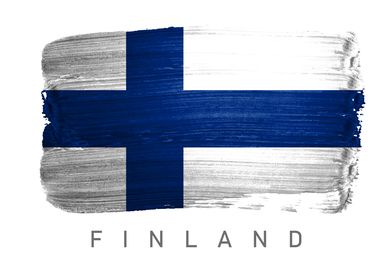 Finland flag map country