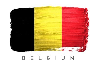 Belgium flag map brush 