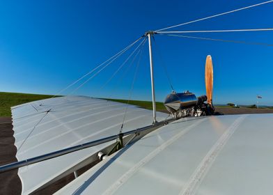 Wing and sky