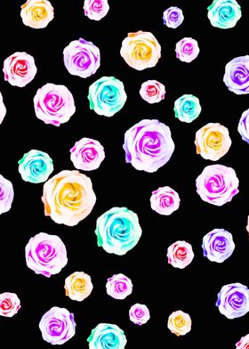 colorful rose pattern