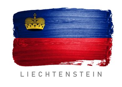 Liechtenstein flag map 