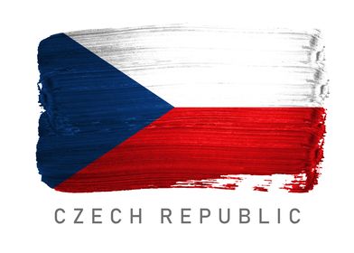 Czech Republic flag map