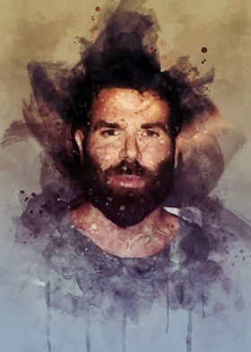 Dan Bilzerian watercolor