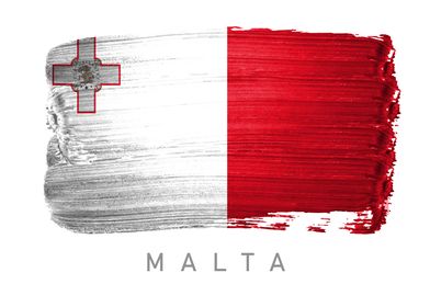 Malta flag map europe