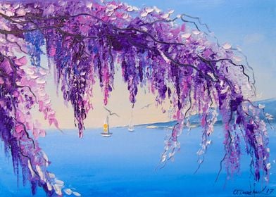 Wisteria by the sea