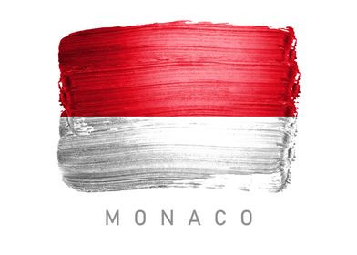 Monaco flag map country