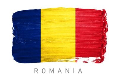 Romania flag map country